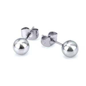 Pendientes de Acero Dorado al por Mayor, Tamaños Variados 2-6mm, Pendientes Quirúrgicos de Moda para Mujer - Product Image 2