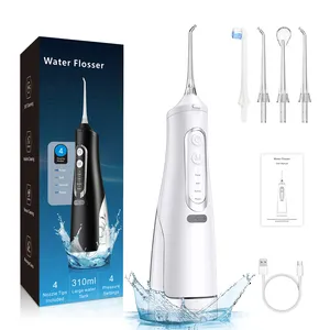 Irrigador oral elétrico portátil para dentes, fio dental sem fio profissional 2024, mini-irrigador de água oral
