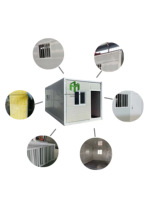 Maison modulaire pliable et extensible avec 3 pièces, petit bureau/espace résidentiel préfabriqué