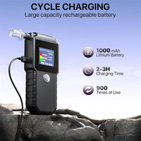 Alcootest numérique portable, détecteur d'alcool haute précision, testeur d'alcoolémie avec stockage de 1500 enregistrements