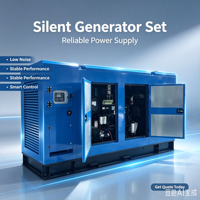 Générateur diesel Weichai 250 kW super silencieux, 80 kW, 100 kW, 160 kW, 50/60 Hz, Cum-mins, fabricant de qualité supérieure, vente chaude