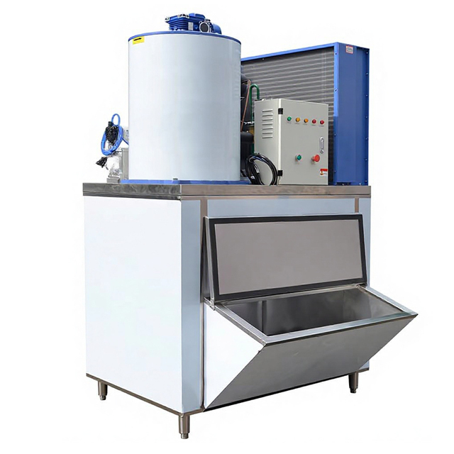 Ice Block Making Machine 2ton 2000kg Flake Ice Maquina De Hielo Industrial Commercial Ice Maker Machine for Business Price Fruit
