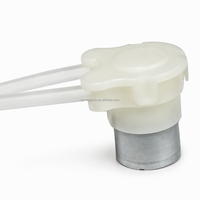 Pompe péristaltique micro ultra-compacte 38g DC 3.7V 6V 12V avec tube en silicone FDA, mini pompe doseuse de liquide pour distributeur de savon et robot