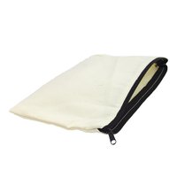 MR.R Sublimation Blanks Trousse de toilette ou pochettes en toile personnalisables avec fermeture éclair, sac promotionnel pour crayons et maquillage, personnalisable