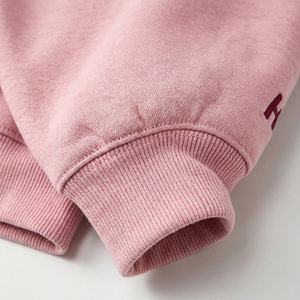 Sweat-shirt à capuche court tendance pour femme 2026, imprimé lettres, en mélange de coton ou 100 % coton biologique, coupe ajustée, décontracté, à manches longues - Product Image 3