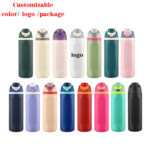Bottiglia d'Acqua in Acciaio Inox Personalizzabile OEM 16oz 19oz 24oz 28oz 32oz Senza BPA con Coperchio per Viaggi - Product Image 1