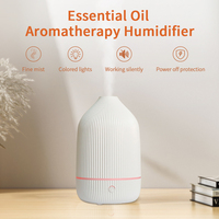 Humidificateur d'huile essentielle en plastique de diffuseur d'arome de table électrique ultrasonique portatif de 100ml