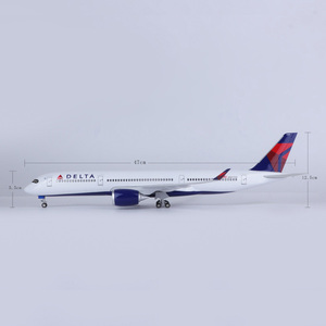 Modelo de Avión de Resina a Escala 1/142 de 47 cm del <span class=keywords><strong>Airbus</strong></span> <span class=keywords><strong>A350</strong></span>-<span class=keywords><strong>900</strong></span> de Delta Air Lines con Tren de Aterrizaje - Product Image 4