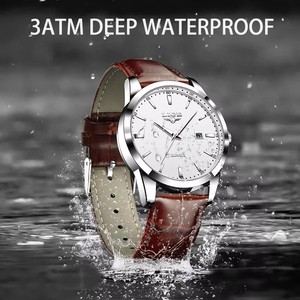 Montre à quartz de luxe pour homme LIGE LG89143, échantillon d'usine, entièrement automatique, design de cadran de 40 mm, logo personnalisé avec boîte - Product Image 6