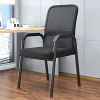 Chaise de bureau fixe rembourrée, structure solide, non pliable, pour visiteurs, idéale pour les entreprises, les bureaux, les salles d'attente et les zones de réception.