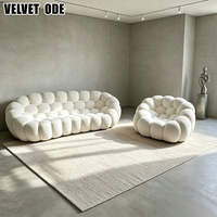Canapé modulaire en forme de bulle Cloud, canapé en boîte, éponge hautement élastique, canapé de détente pour appartement, hôtel, projet