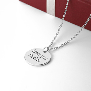 Regalo di festa creativo mio padre mio eroe collana con ciondolo di personalità del giorno del papà - Product Image 6
