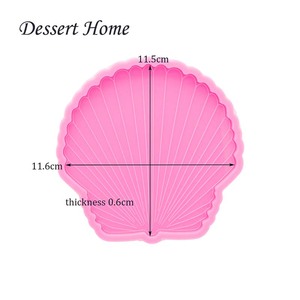 DY0963 — moule en résine de 4 pouces, moule <span class=keywords><strong>à</strong></span> coquille, motif étoile de mer époxy, plateau roulant - Product Image 2