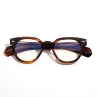 Montures de lunettes en acétate spécialisées vintage unisexe Montures optiques rondes rétro classiques Lunettes à la mode pour tous les âges