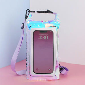 2024 nouveau sac à bandoulière étanche 2L extérieur couleur magique deux-en-un téléphone portable et équipement de natation sac coloré - Product Image 6