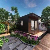 Mini-salle de sport modulaire préfabriquée écologique pour jardin et cour arrière