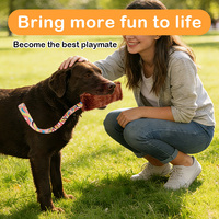 Jouet interactif pour chiot avec poignée confortable et élastique, jouet à tirer durable pour chien, jouet balai pour chiens