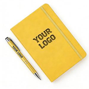 Wholesale Custom Logo A5 A6 Personalized Printed Pu Leather Hard Cover <b>Journal</b> Portable Promo Gift Business Notebook - Product Image 1