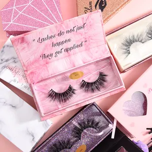 高品质 lashes3d 批发供应商定制空睫毛案例 100% 天然丝绸私人标签睫毛