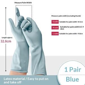 Gants de cuisine en caoutchouc pour la vaisselle, durables, en latex épais, imperméables, emballés individuellement pour femmes, vente en gros - Product Image 5