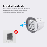 Tuya WIFI Min Smart Light Switch Module d'automatisation Méthodes de câblage multiple Prise en charge électrique pour un usage domestique Smart Life APP DIYSwitch