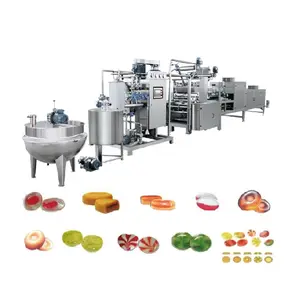 Large scale jelly gummy candy production line customised small candy making machine