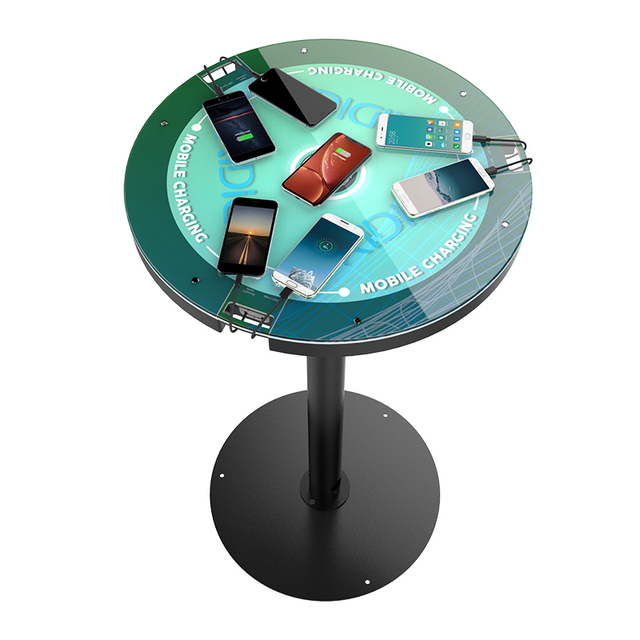 Bar Table Phone Charger Table Wireless Charger Laptop Power Station