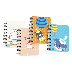 <strong>Small</strong> Custom A7 Size Spiral Bound Notebook Cute Animals Theme School Supplies and Children's Gift Wholesale Paper <strong>Diary</strong> - Product Image 3