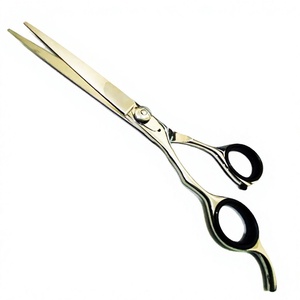 ASAP Stainless Steel 4Cr13 Hair Cutting <b>Scissors</b> Salon Barber Use <b>Left</b> <b>Handed</b> Long Handle Adjustable Tension Screw - Product Image 1