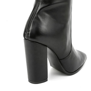 Super Wide Fit Large Size 47 Women Over the Knee High <b>Boots</b> Chunky Heels Thigh High Back Zipper Booties Custom Shoes - Product Image 6