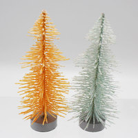 Mini arbres de Noël artificiels en pin et cèdre, en polypropylène, décoration de bureau intérieure, arbres de Noël simulés