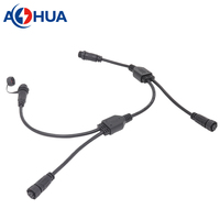 AOHUA, solución de cable de iluminación para el crecimiento de plantas, tipo Y M12, macho, hembra, resistente al agua, Conector de cable de 3 pines
