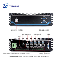 PC industriel Core sans ventilateur de 6e génération 5 Gigabit LAN 4 Ports POE 32 Opto GPIO Vente pour ordinateur embarqué d'automatisation de la vision industrielle