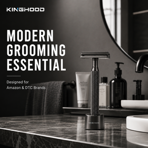 Custom Logo Eco Reusable Metal <strong>Shaving</strong> Rose Gold Men Double Edge Safety Razor With Aluminum Handle - Product Image 2