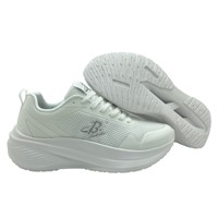 Chaussures de course unisexes en maille respirante, baskets de sport à semelle en caoutchouc à plateforme épaisse LS-2026019