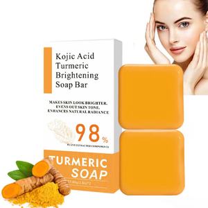 Savon en barre 80g à l'acide kojique et au curcuma, composants végétaux pour un nettoyage en profondeur et un éclaircissement de la peau - Vente en gros - Product Image 6