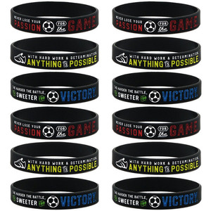 व्यक्तिगत कस्टम खेल सिलिकॉन कंगन बास्केटबॉल कलाई बैंड अपने रबर रिस्टबैंड को संदेश या लोगो के साथ बनाते हैं - Product Image 2