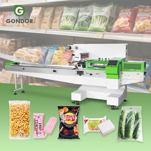 Máquina de embalaje de flujo para cajas de pañuelos de papel, rollos de envoltura tipo almohada, juguetes, jabón, goma y toallas sanitarias - Product Image 1
