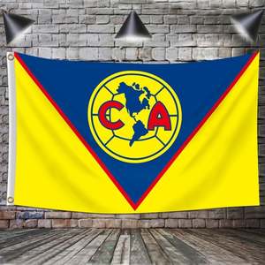 Banderas Personalizadas para Clubes de Fútbol, 3x5 pies, Impresión HD, Poliéster 150D, Asta de Fibra de Vidrio, para Garaje o Deportes - Product Image 1