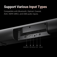 5.1.2 CH Dolby Atmos Soundbar Wireless Subwoofer & Rear Speakers 195W Home Theater Audio System Deep Bass for TV