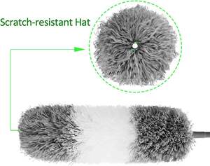 <span class=keywords><strong>Plumeau</strong></span> en <span class=keywords><strong>microfibre</strong></span> à mât extensible de 100 ''<span class=keywords><strong>plumeau</strong></span> télescopique à tête pliable pour ventilateur de plafond meubles plumeaux légers - Product Image 6