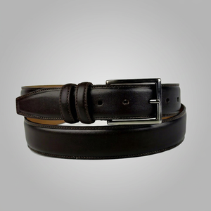 Custom Engraved Genuine Leather Men Belt Classic Metal Pin <b>Buckle</b> Luxury Design Business Suit <b>Straps</b> LMB-0097C - Product Image 1