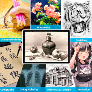 Ultra sottile a 3 livelli dimmerabile traccia luce LED Pad ricaricabile A3 tavolo da disegno portatile con certificato CE/FCC/ROHS/C-Tick - Product Image 5