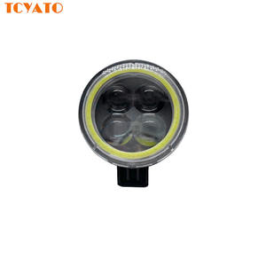 Lumière de travail TCYATO 12W avec lentille 4D, <span class=keywords><strong>petit</strong></span> soleil avec anneau d'ange RGB, lumière de modification de <span class=keywords><strong>moto</strong></span> et de voiture à LED clignotante - Product Image 1