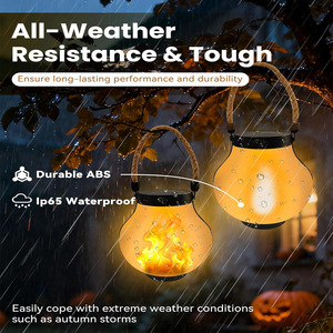 <b>Solar</b> Flame Lantern Led Outdoor Light Transparent Giant Version Camping Garden <b>Solar</b> <b>Powered</b> <b>Lamp</b> - Product Image 4