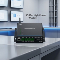 Controlador Industrial LoRa SX1268 de 30dBm 2W, RS485 RS232 DI DO, Gateway IoT Edge, Carcasa de Aluminio, Modbus RTU, LoRaWAN, TCP/IP/BLE