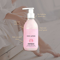 Crème corporelle blanchissante parfumée en gros, hydratante, régulateur d'équilibre du pH, réduit l'acné cutanée, lotion corporelle