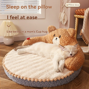 Winter cat <strong>Bed</strong> Deep Sleep Warm <strong>Pet</strong> Mat with Pillows Comfortable cat and Dog <strong>Bed</strong> Mat Washable <strong>Pet</strong> <strong>Bed</strong> <strong>Product</strong> for Cats and Dogs - Product Image 6