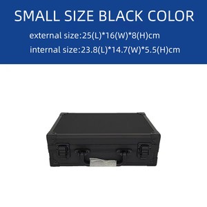 स्टॉक सिल्वर ब्लैक कलर ग्रिड पिक फोम हार्ड एल्यूमीनियम टूल केस स्टोरेज बॉक्स - Product Image 3