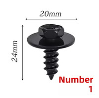 Vis autotaraudeuses à tête hexagonale pour fixation de pare-chocs et ailes de voiture Lexus 90159-60498
